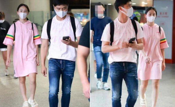 13岁森碟身高逼近1米7，与田亮同框似兄妹，长腿萝莉超有范儿