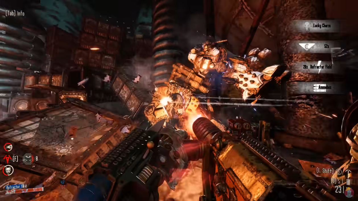 一款戰(zhàn)錘40K衍生的第一人稱射擊游戲