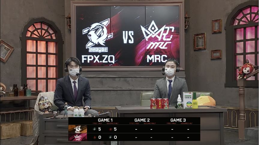 第五人格2021IVL夏季赛常规赛FPX.ZQ vs MRC 第一局 FPX.ZQ四出四抓十比零MRC