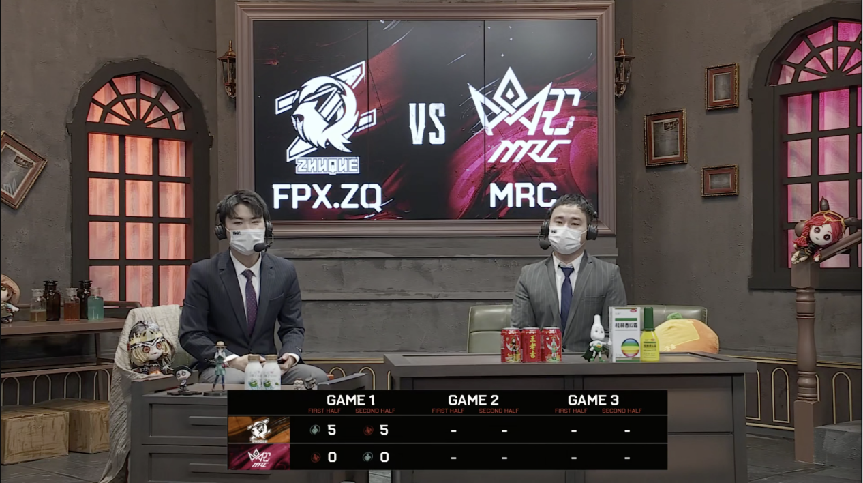 第五人格2021IVL夏季赛常规赛FPX.ZQ vs MRC 第一局