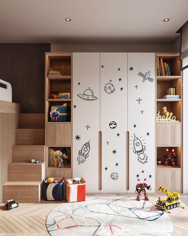 儿童房装修应该如何设计衣柜？这六款设计方案超实用