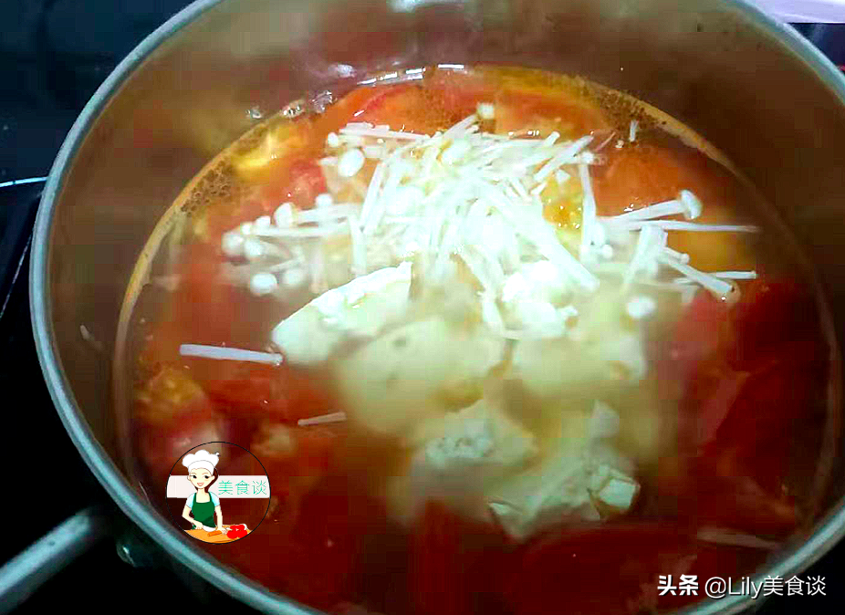 图片[9]-减脂汤金针菇番茄豆腐汤做法步骤图 低热量又饱腹-起舞食谱网