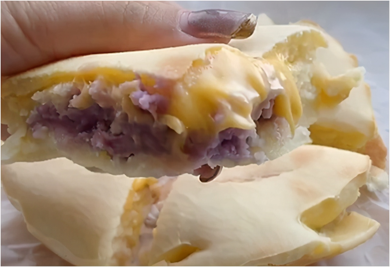 Mud of taro of Zhi person violet potato bakes lover of mud of taro of ～ of New Year cake to cannot be missed! Low candy does not have oil energized