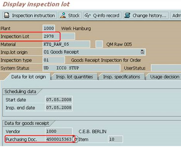 SAP QM 源检验（Source Inspection）功能展示