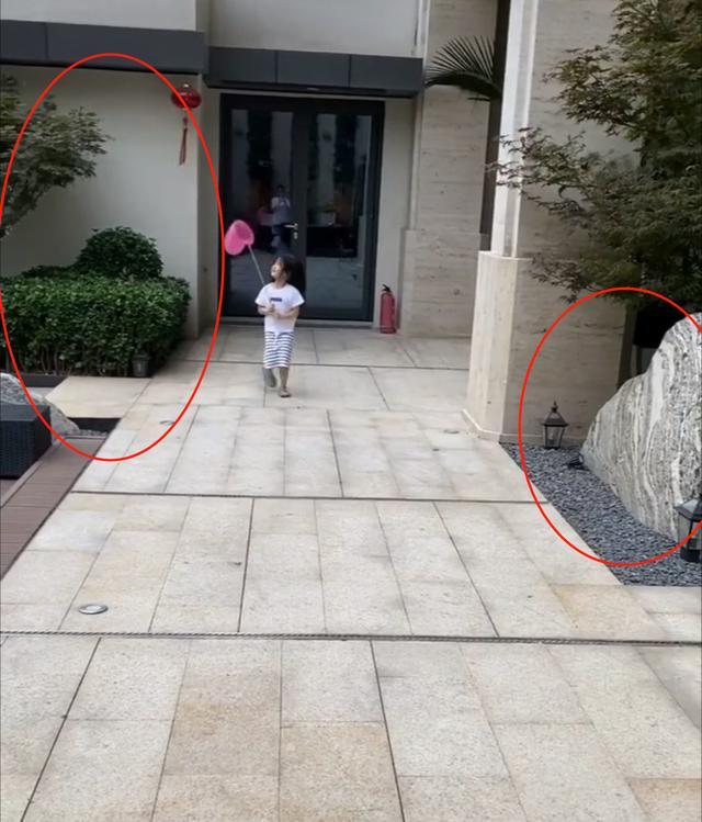 章子怡晒女儿跳舞，意外曝光豪宅院园林景观，院子大到能跑圈？