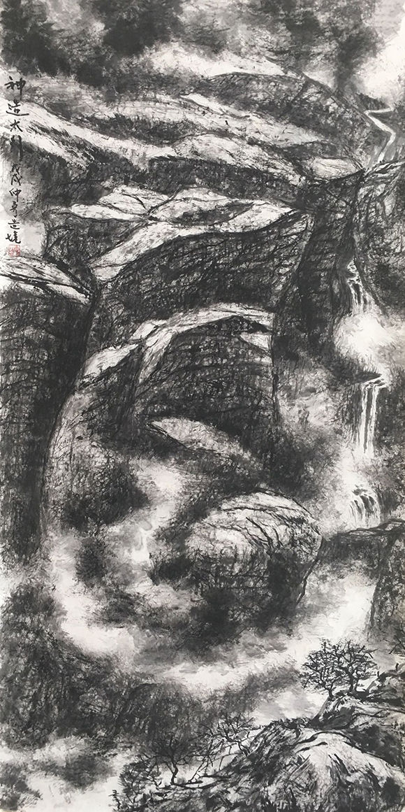 全国著名画家冯仲英——当代最具收藏价值山水画艺术家作品