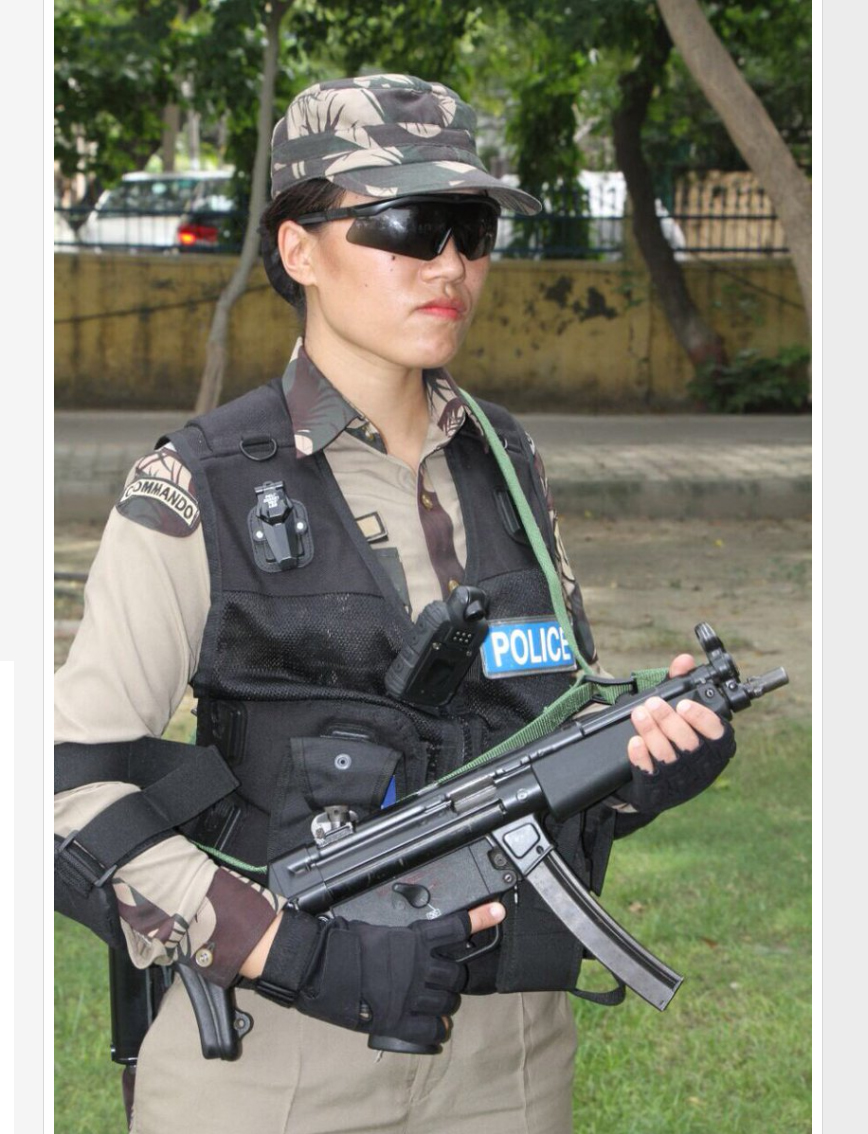 穿制服的印度女性，足迹遍布军队和警察各部队，曾染指拉达克地区