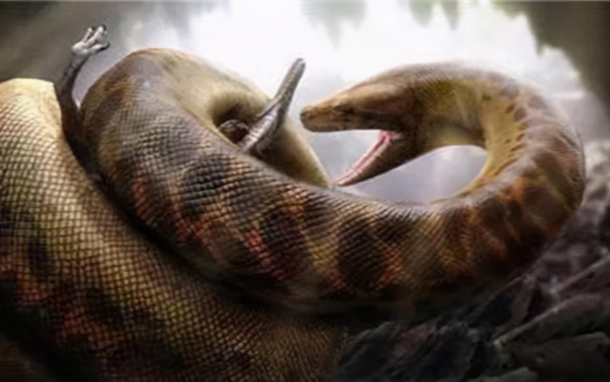 The prehistoric giant snake 