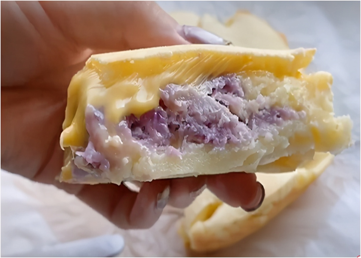 Mud of taro of Zhi person violet potato bakes lover of mud of taro of ～ of New Year cake to cannot be missed! Low candy does not have oil energized