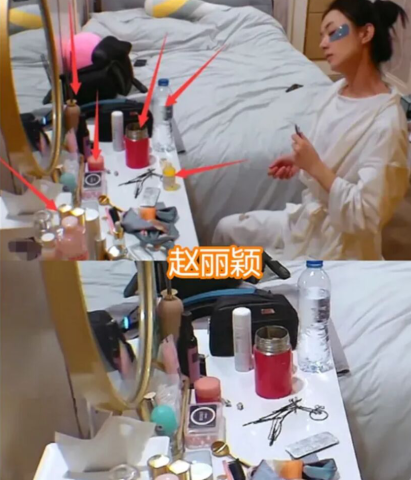 女明星化妆台，王鸥的整洁，赵丽颖杂乱，看到李浩菲：年轻真好