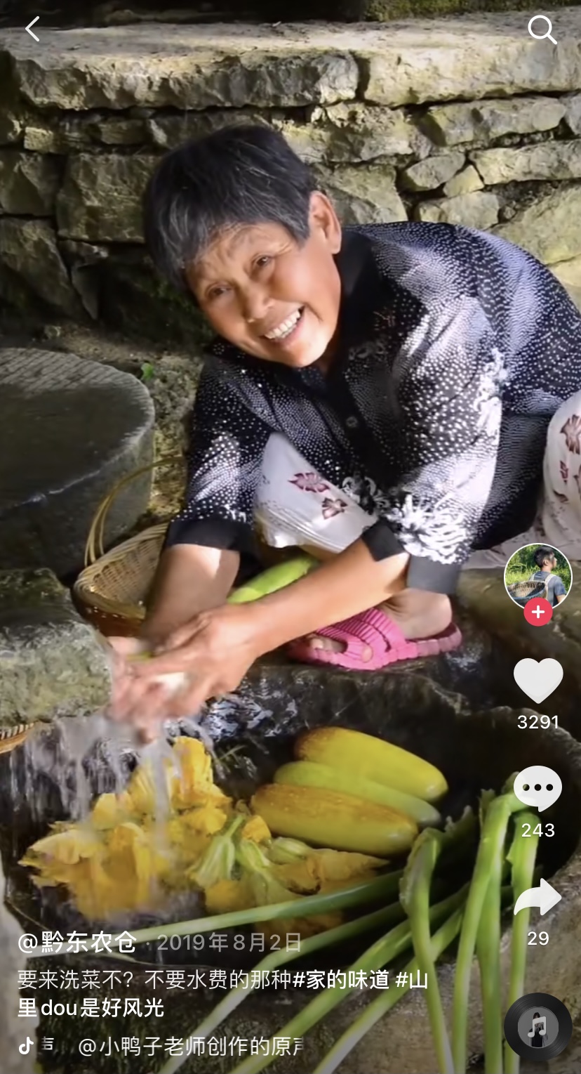 抖音贵州张金秀（黔东农仓）美食短视频:每个农村奶奶,灶台前都是李子柒