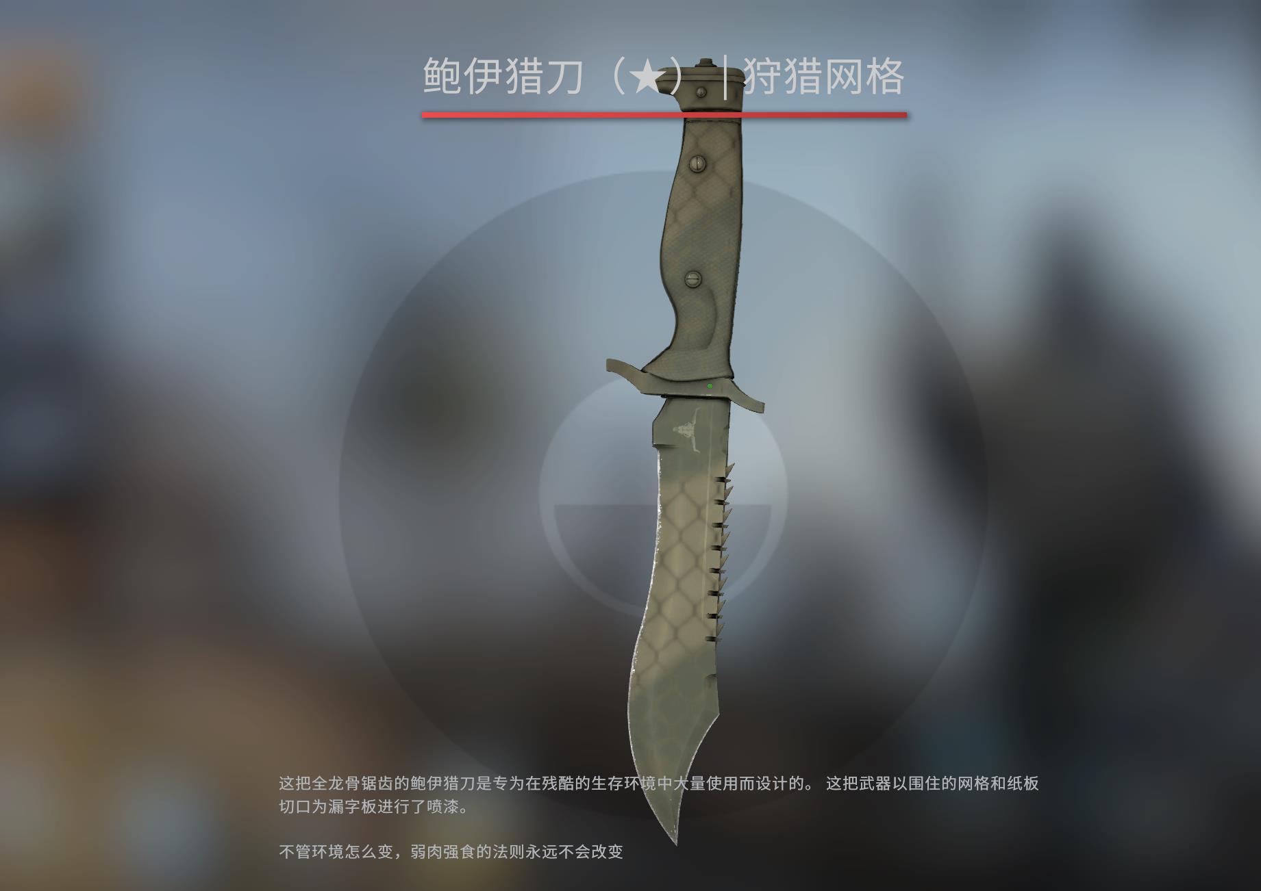 CSGO皮肤推荐——鲍伊猎刀狩猎网格