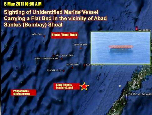 南沙群岛最东蓬勃暗沙 临重要国际水道已