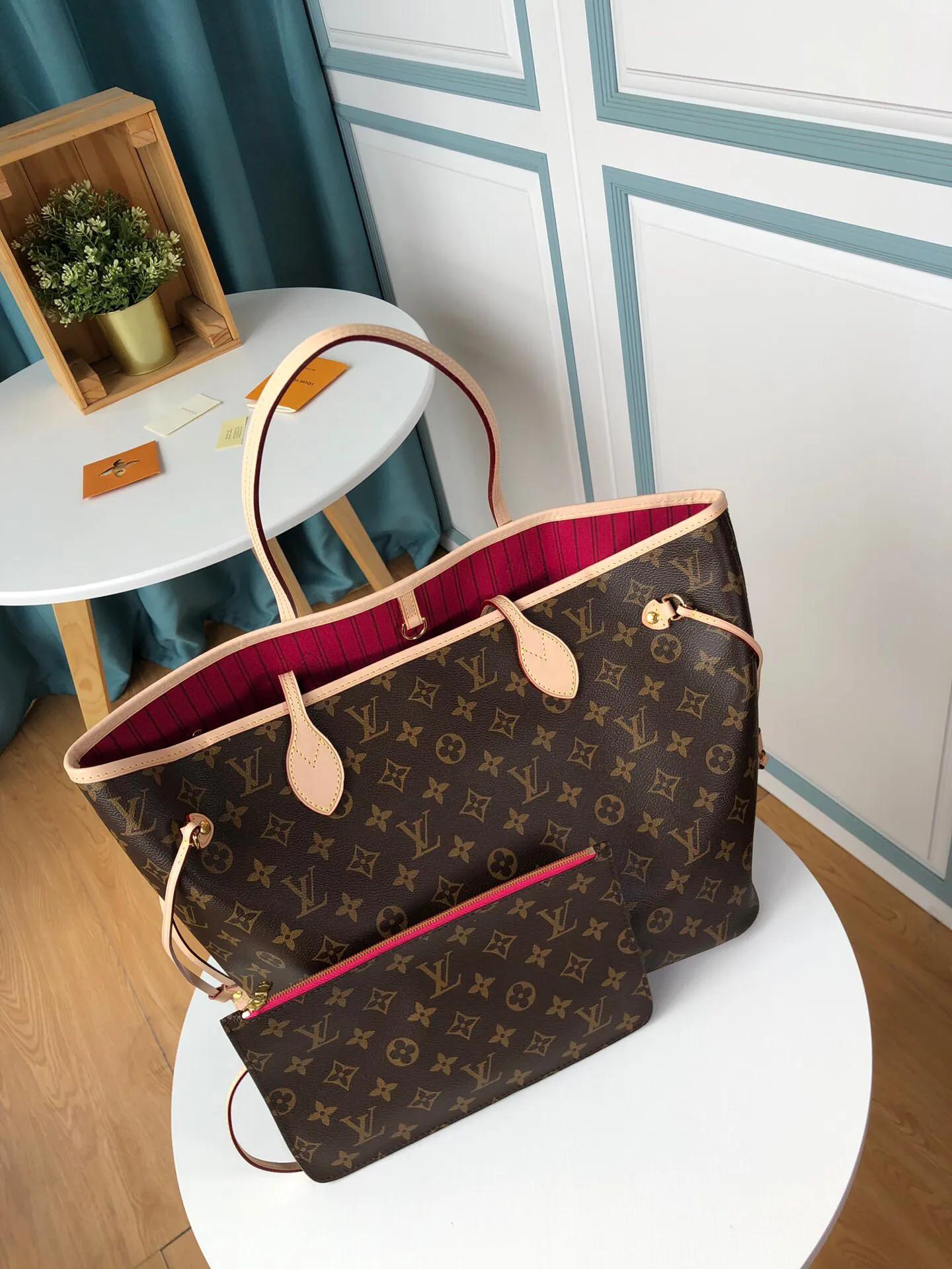 LV's most classic old flower shopping bag Neverfull real shot - iNEWS