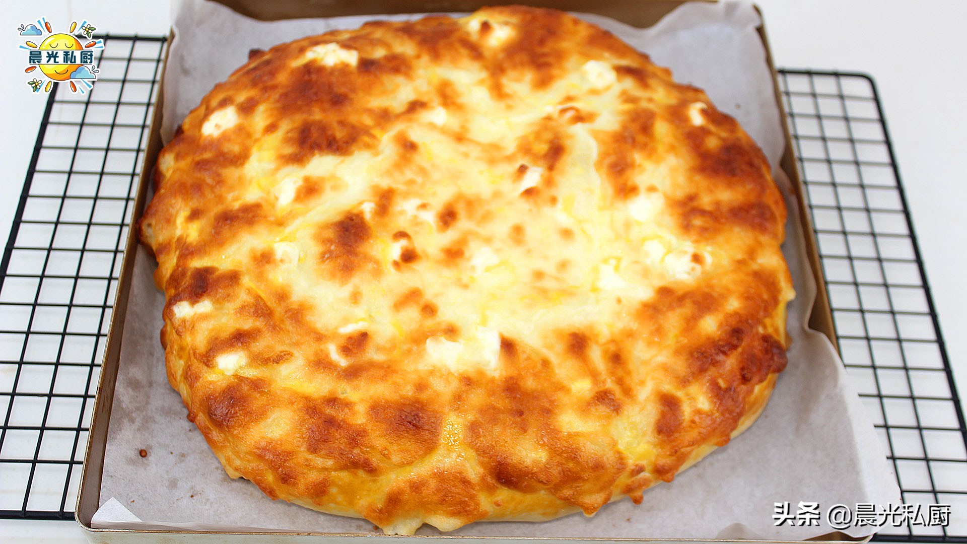 奶酪芝士早餐餅，每個週末都會做的簡易披薩，無需揉麵、一步到位