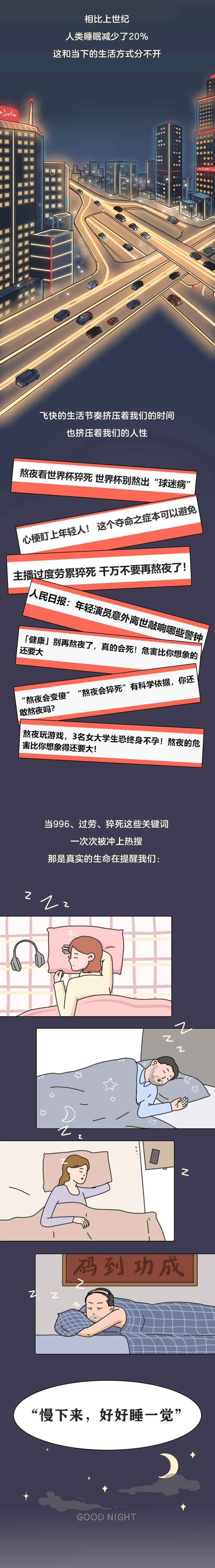 “别熬夜，真的会死！”晚睡的危害，不只是第二天没精神（漫画）