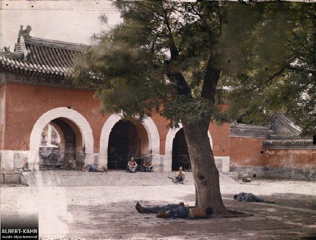 老照片：1912年北京东岳庙，现北京北京民俗博物馆