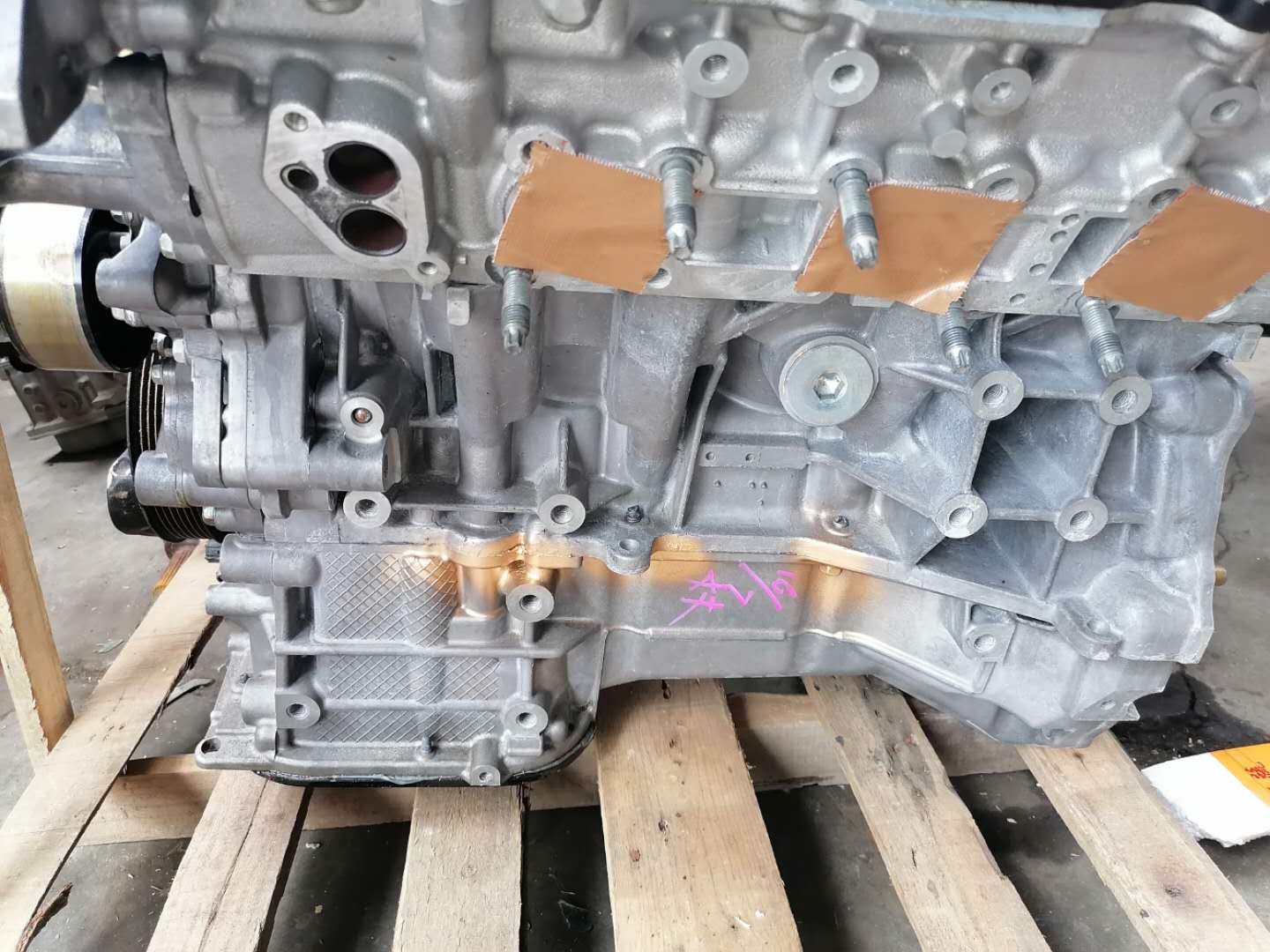 图片[19]_天籁V6 2.5拆车发动机到货 胖哥检查安装测试_5a汽车网