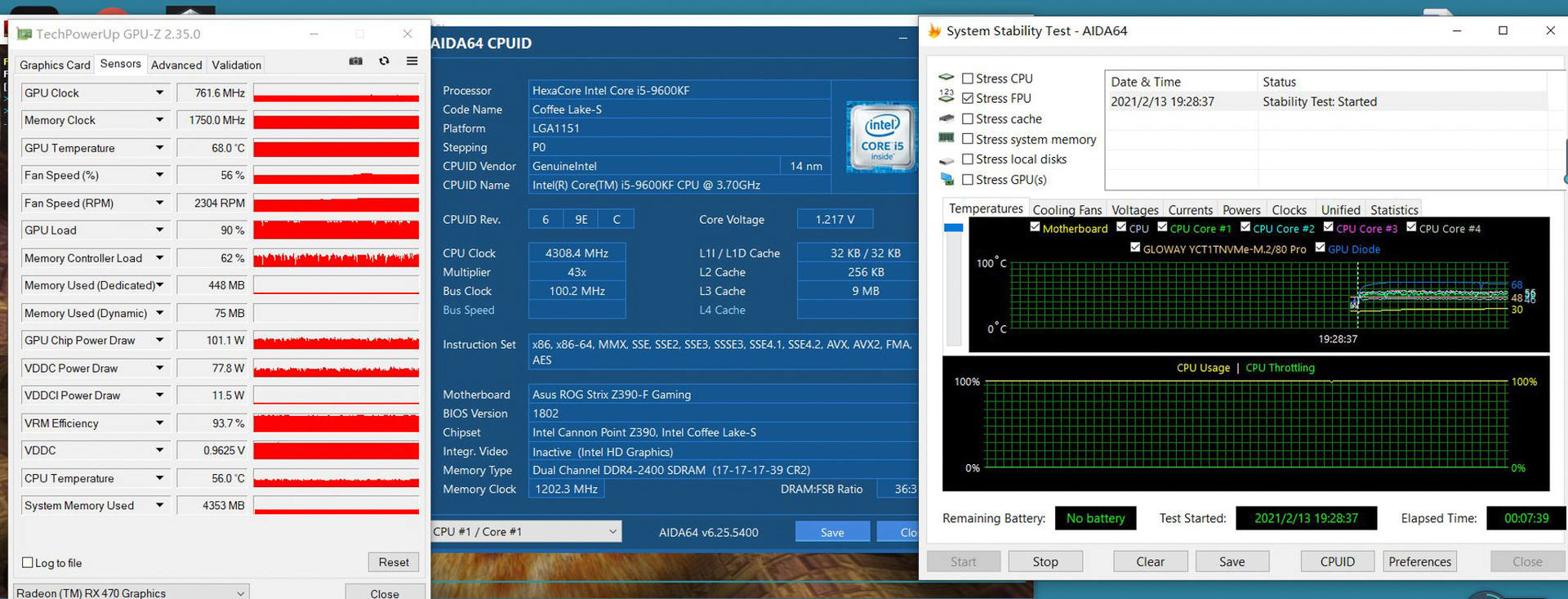 i5超频5.2GHz，用九州风神水元素360ARGB压得住？