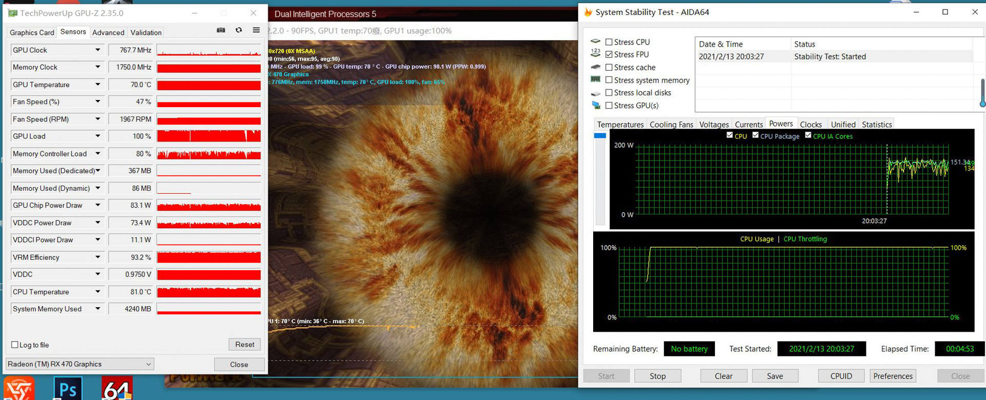 i5超频5.2GHz，用九州风神水元素360ARGB压得住？