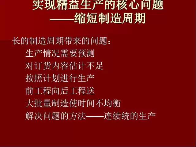 「标杆学习」PPT全面解读精益生产管理