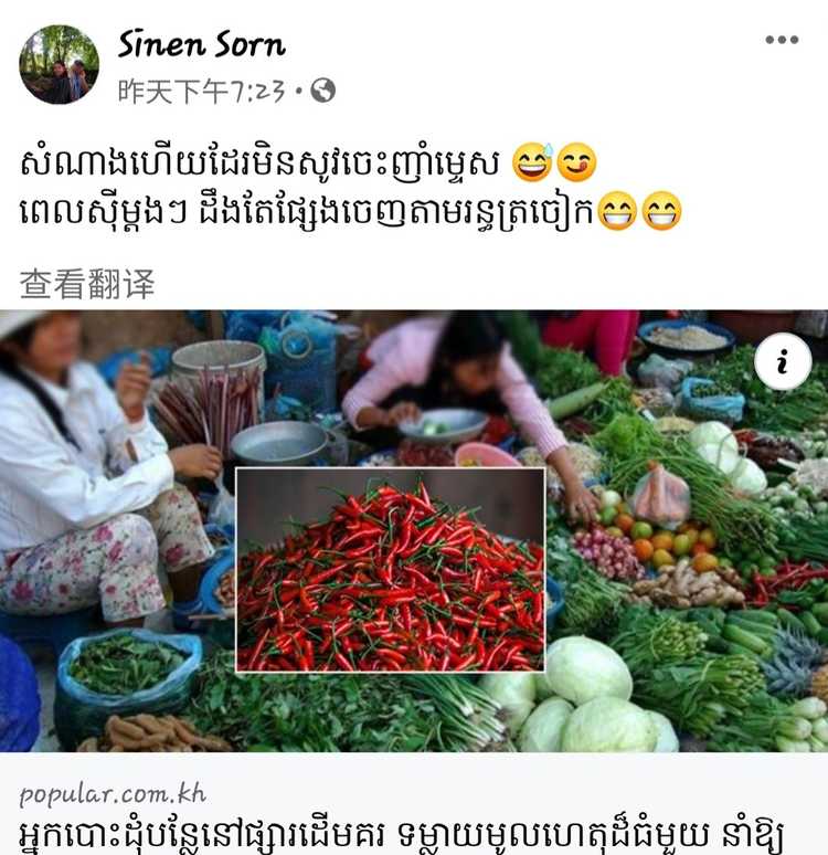 财经丨柬埔寨与中国两国辣椒价格同时“失控”