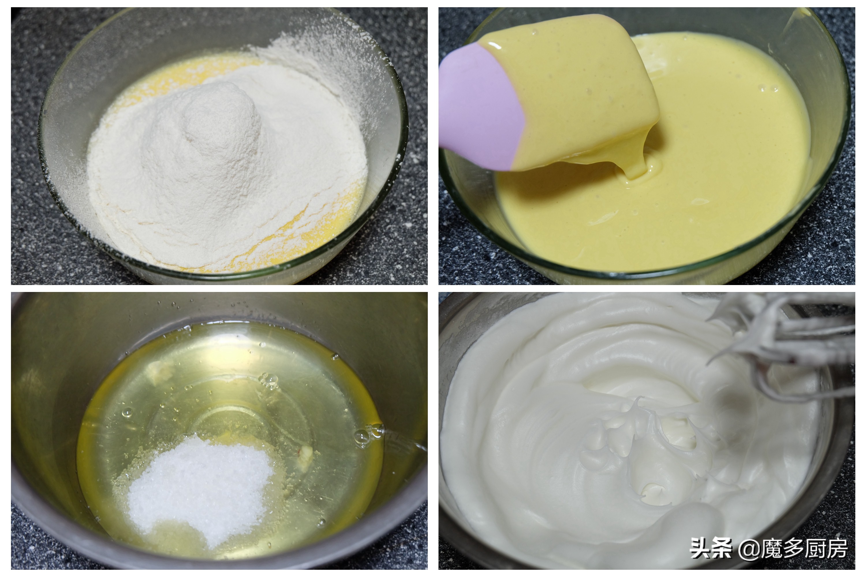 這個蛋糕做法好，無油低糖配方簡單實用，兩種顏色好看又好吃