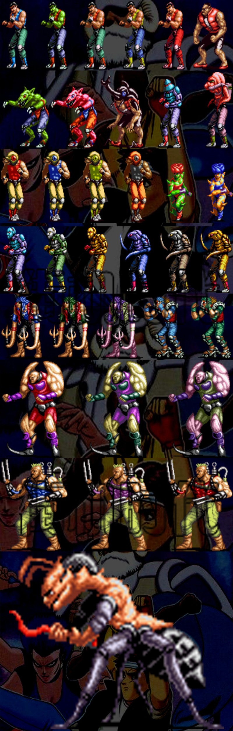 街機(jī)游戲特效滿分的必殺技，果然布料越少威力越大