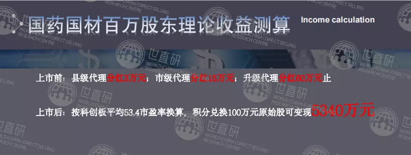 国材济世的大单模式:官方与经销商签订合作协议,承诺配送原始股