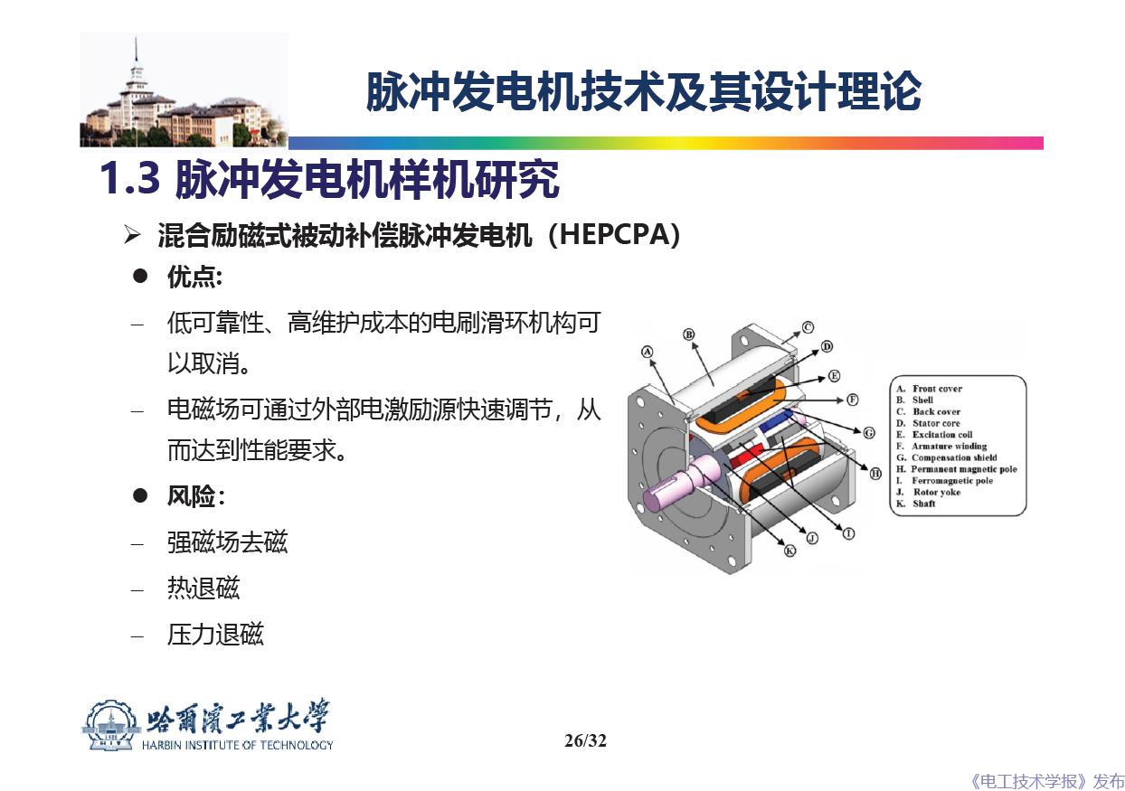哈爾濱工業(yè)大學(xué) 吳紹朋 副教授：脈沖發(fā)電機理論與技術(shù)研究