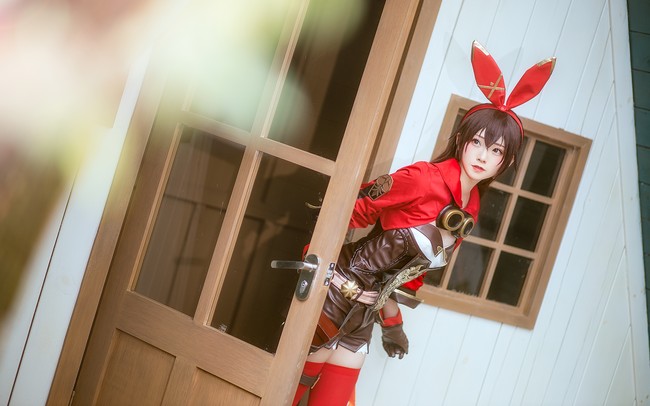 Coser Kitaro绮太郎_原神 安柏cos