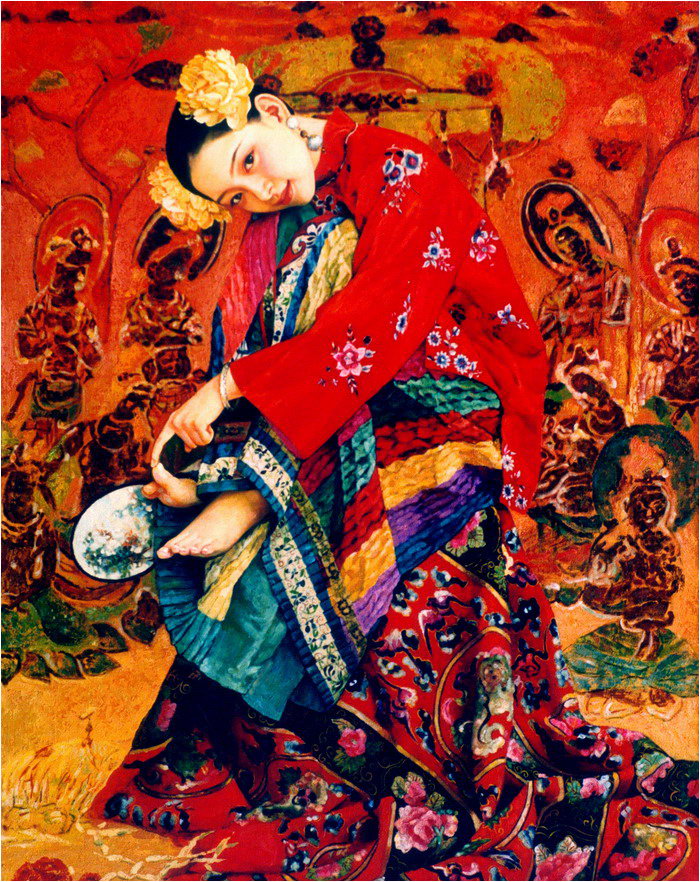 华丽而平淡，繁复而素净——著名画家「王俊英」油画作品欣赏