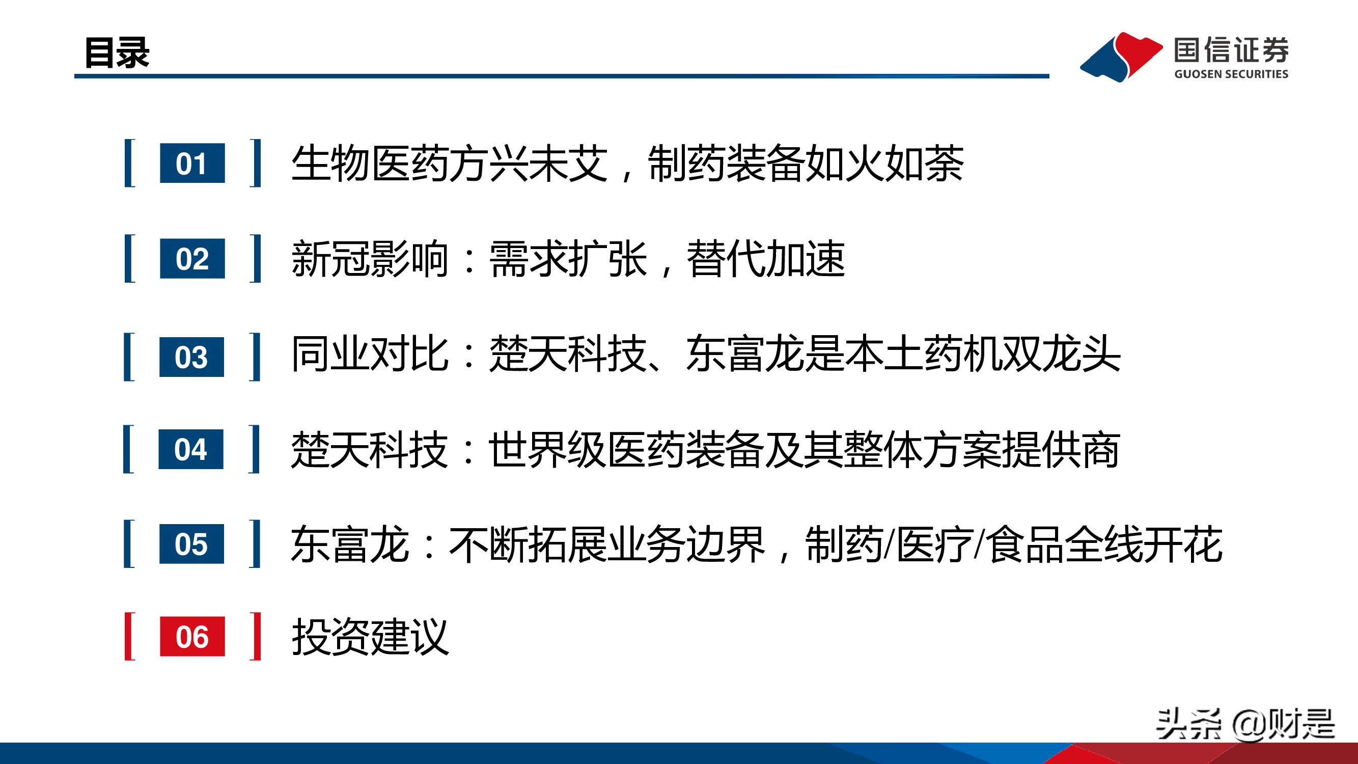制药装备行业研究报告：替代正当时，龙头最受益