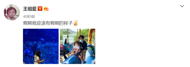 王祖藍帶女兒遊玩，下意識動作彰顯父愛，兩歲天韻肉嘟嘟愈發漂亮