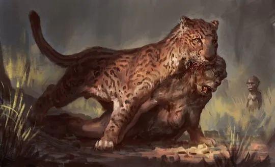 人类祖先最怕的几种史前生物：以灵长类动物为