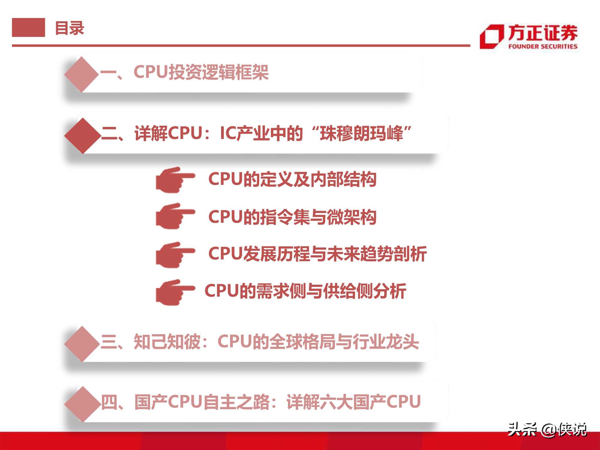 110页CPU研究框架报告（方正证券）