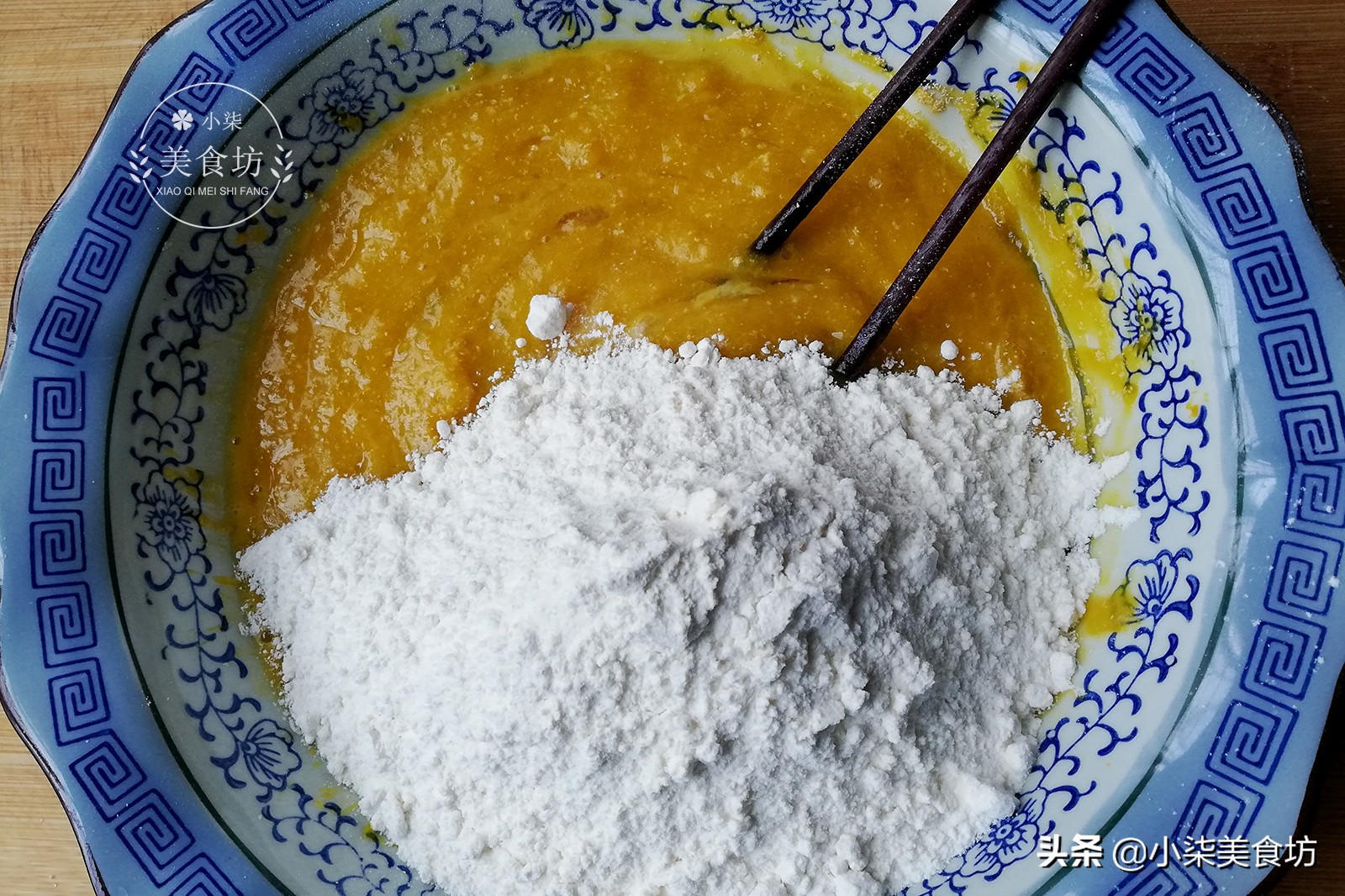 圖片[6]-南瓜里打2個雞蛋 不用蒸 不用烙 簡單一做 比面包還好吃-起舞食譜網