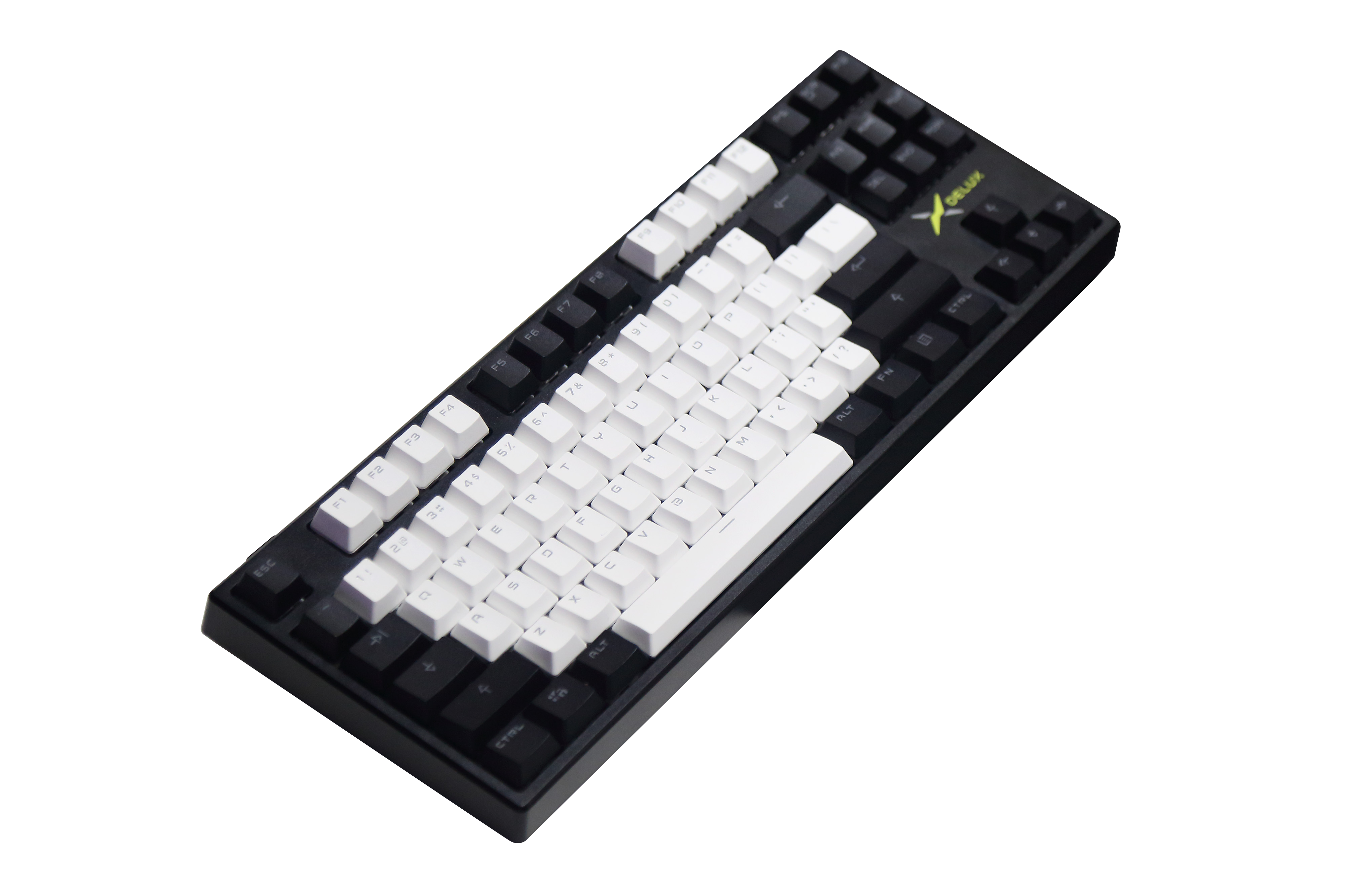 DELUX多彩KM13機械鍵盤，黑的白的粉的黃的帶走你想要的