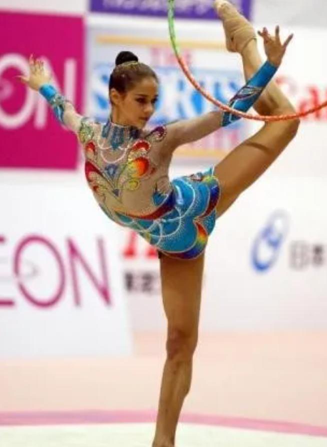 The Ukrainian rhythmic gymnastics team, beautiful women, and their