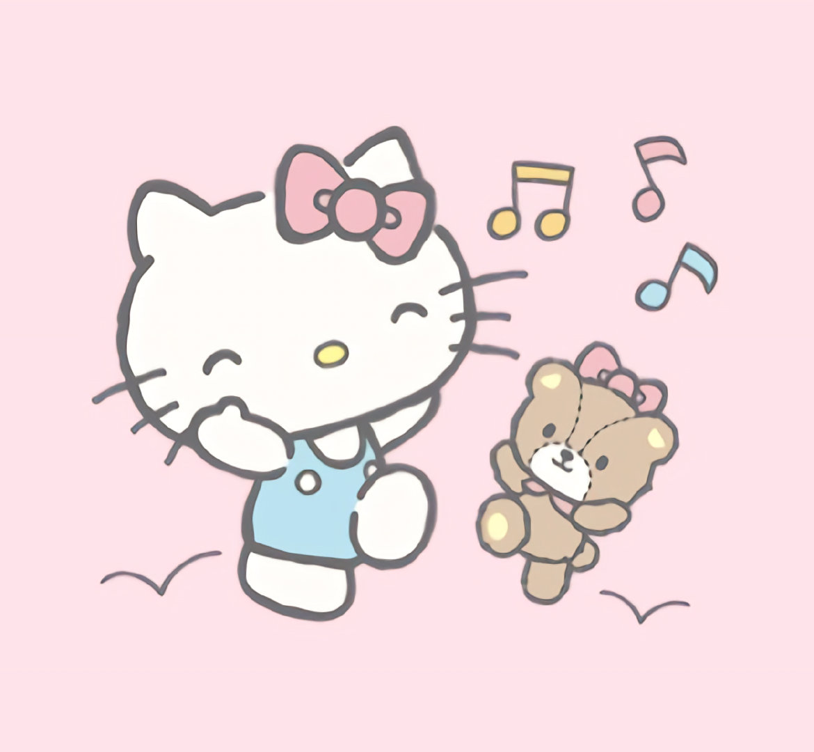 hello kitty图片唯美好看头像,凯蒂猫和小泰迪熊卡通头像图片