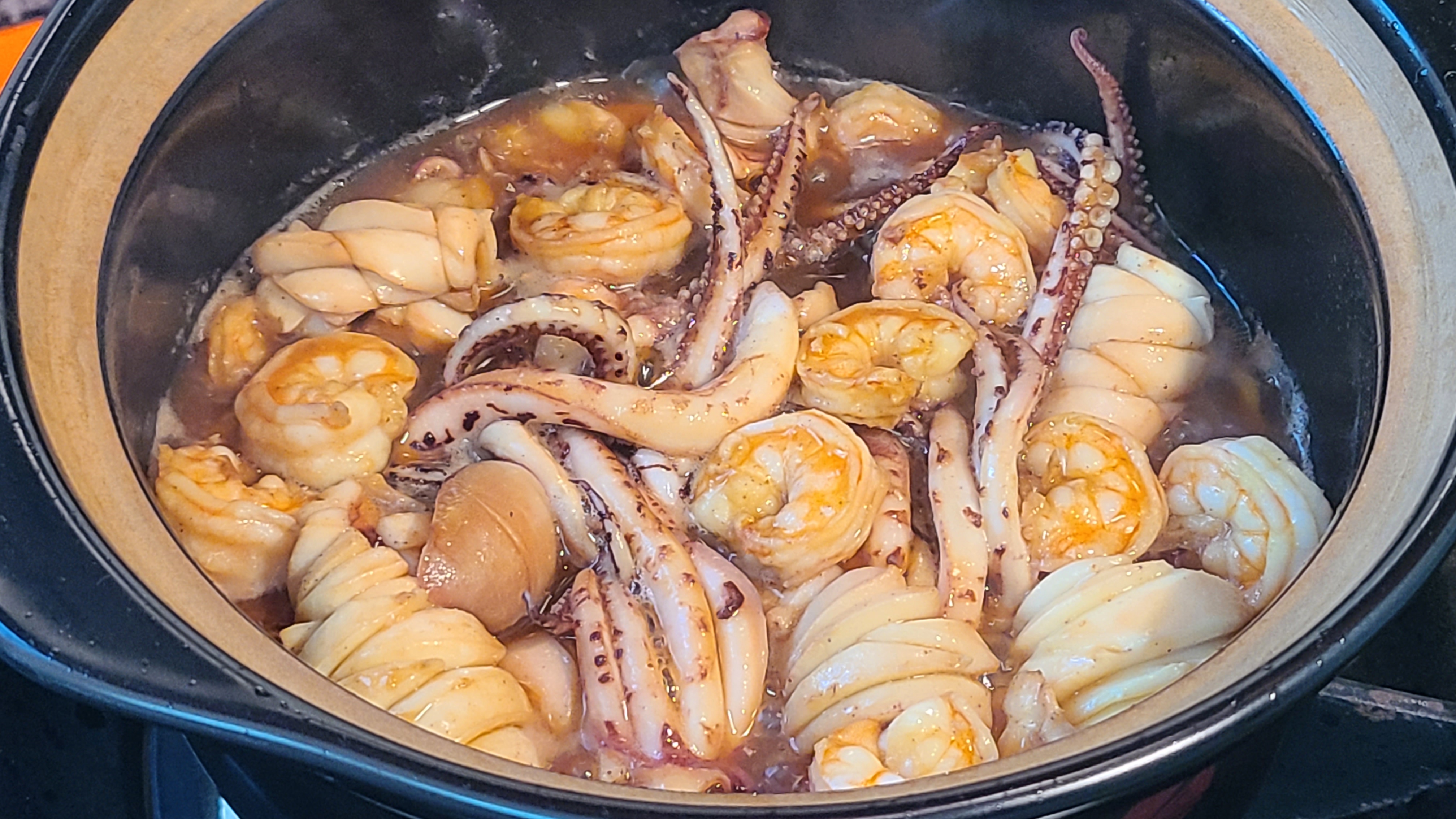 魷魚蝦煲這樣做太香了，很好吃的家常菜，味道鮮美又簡單