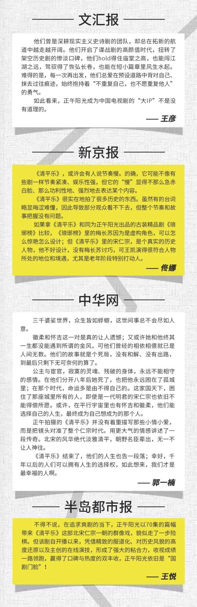 50位资深评论人如何看「清平乐」丨剧研社