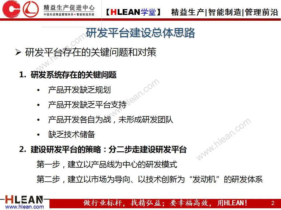 「精益学堂」企业技术研发平台建设案例分享