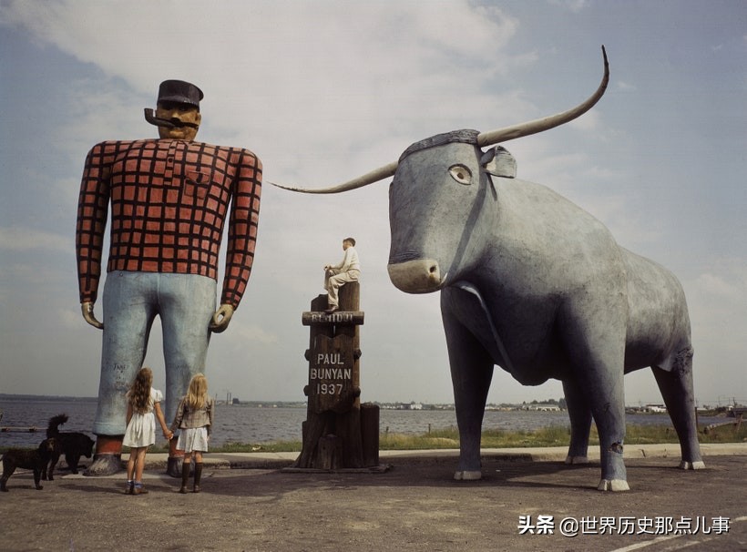 20世纪真实老照片：美国人为何喜欢自驾游？这是