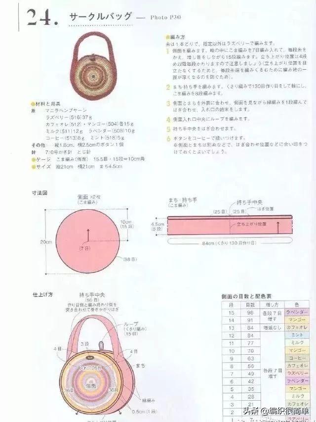 分享28款手工编织的包包，有教程，一起来编织属于你的最美