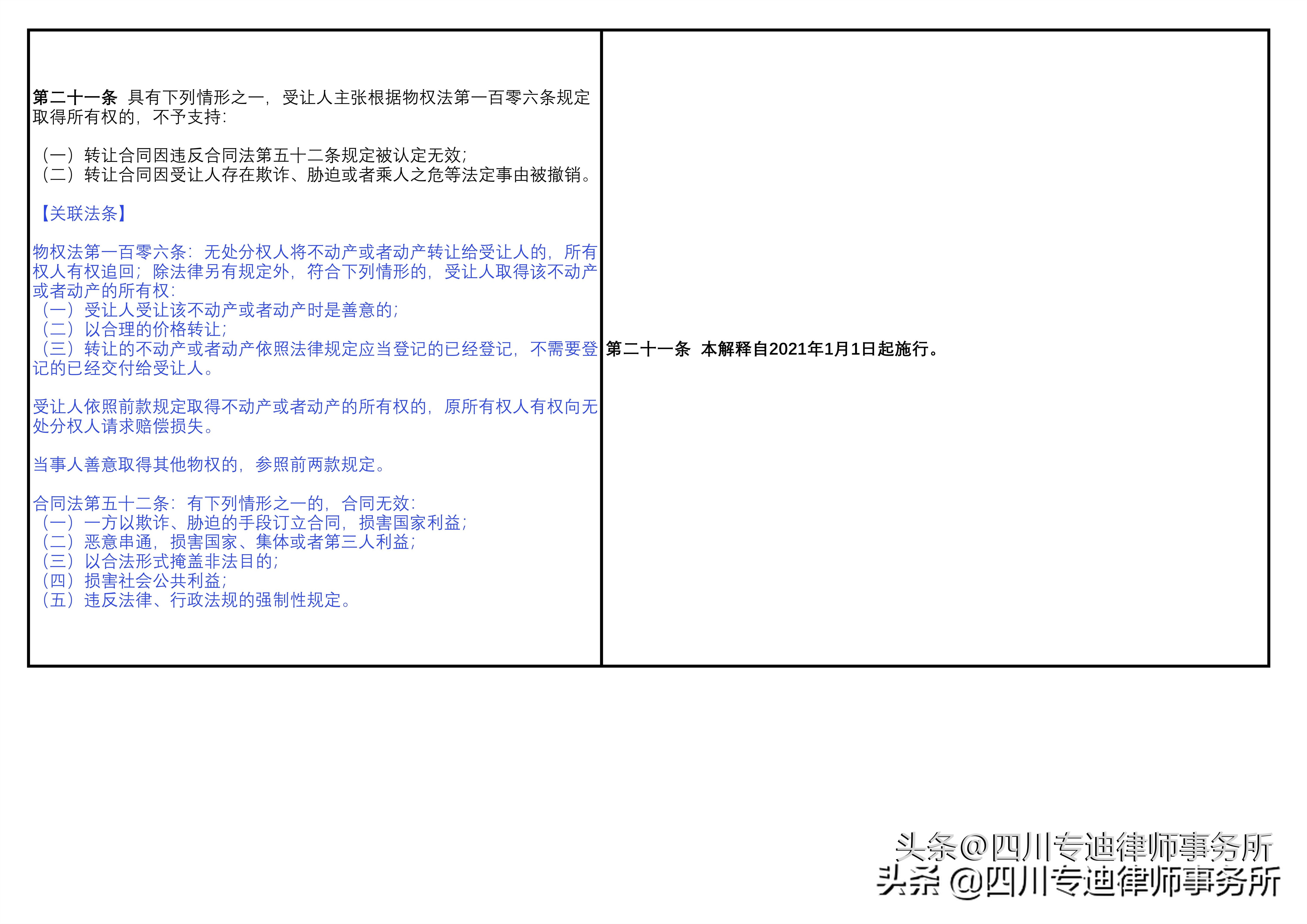 新旧对照 ┃《物权》司法解释