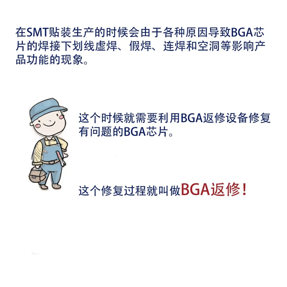 一幅漫画科普从菜鸟级到骨灰级的应用设备—BGA返修工作站