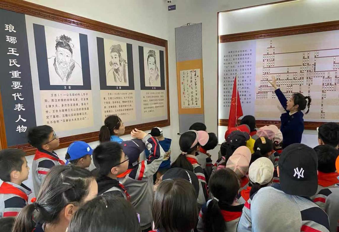 游羲之故居 学书圣文化：临沂金盾小学3( 15)中队徒步踏春