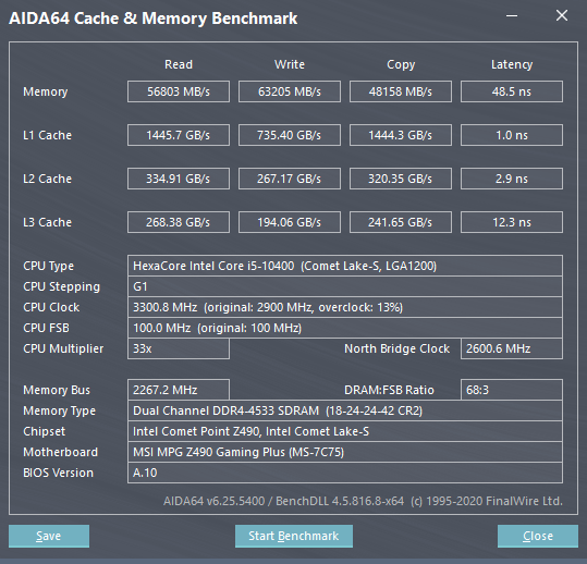 i5-10400不带K也能超频，XPG龙耀D50内存超频记