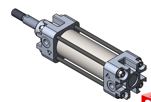 �׾�32mm������SolidWorksģ��+ȫ��CADͼֽ��Ҳ�ʺ�����ѧϰ